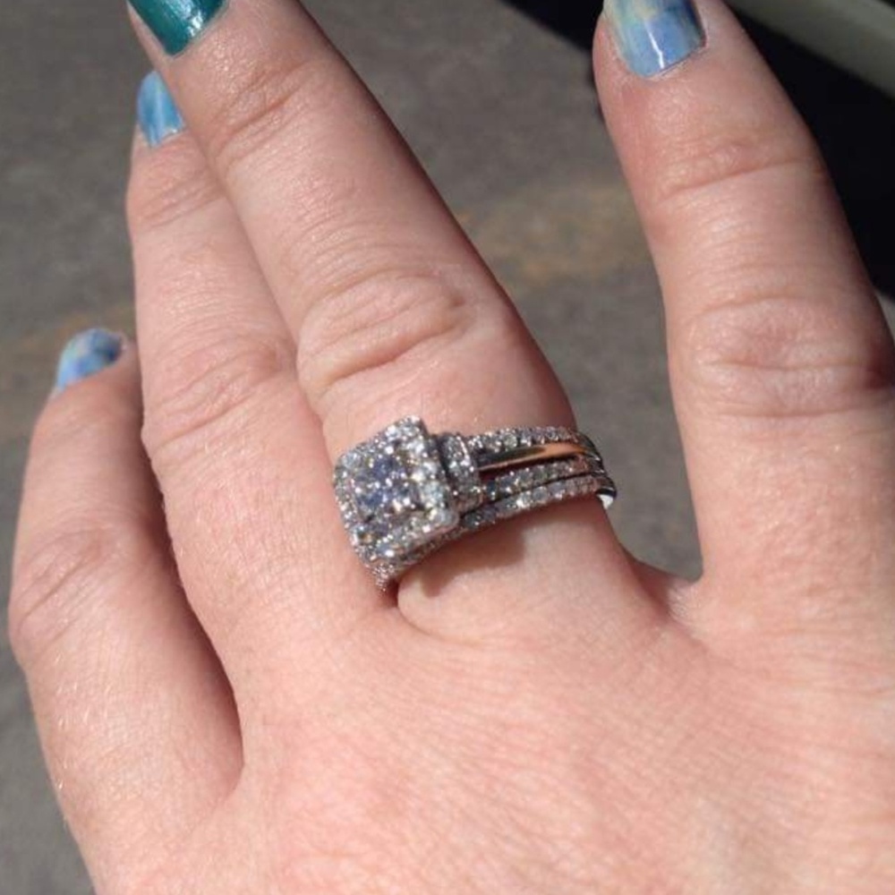 Diamond Wedding Set from Riddle's Jewelry - Picture 3 of 3